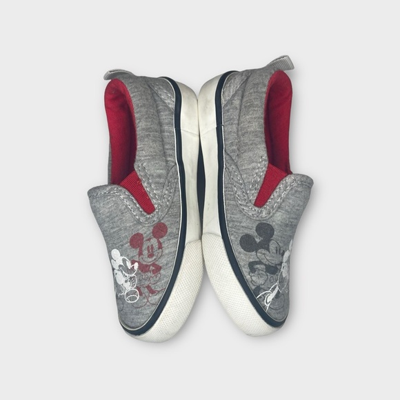 Gap x Disney Mickey Mouse Gray Slip On Shoes - Picture 2 of 5